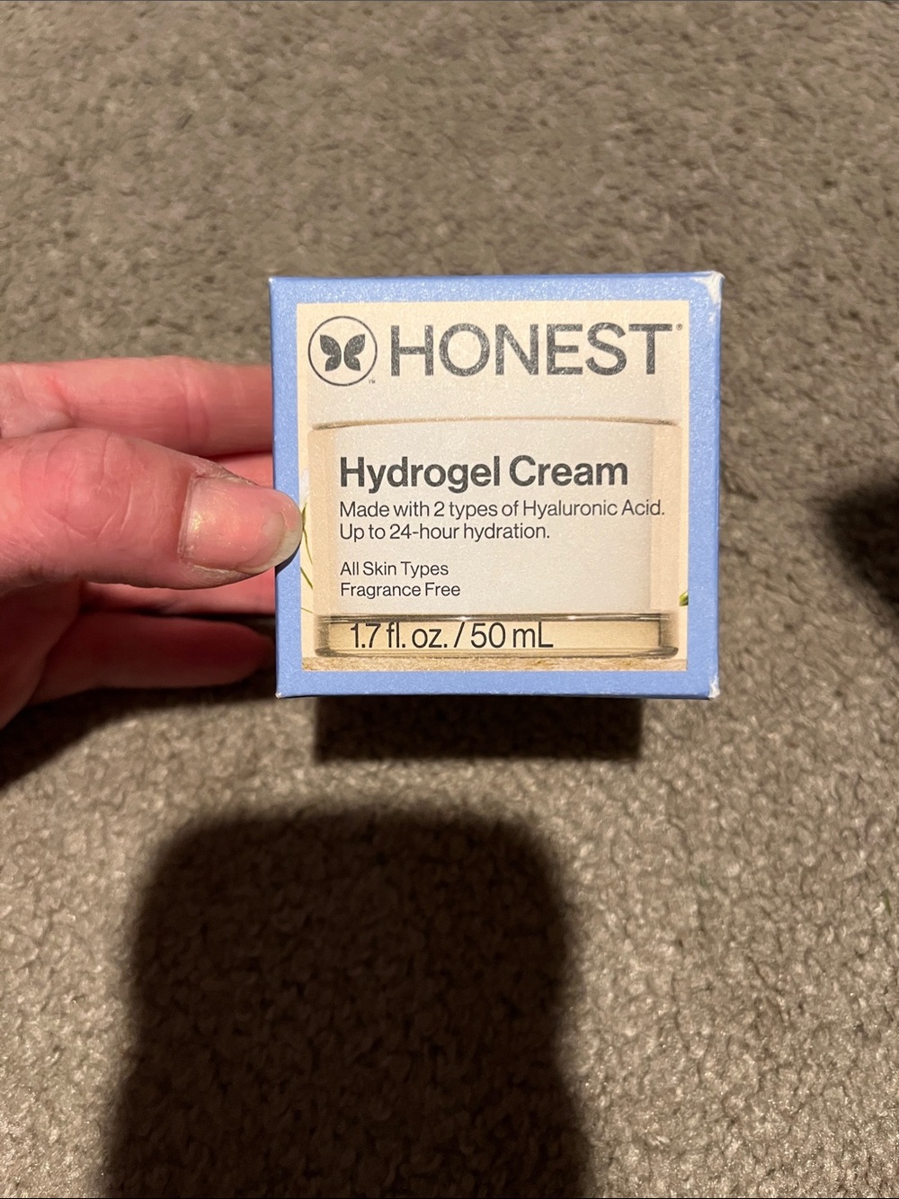 The Honest Company Hydrogel Cream - Blue and White Packaging
